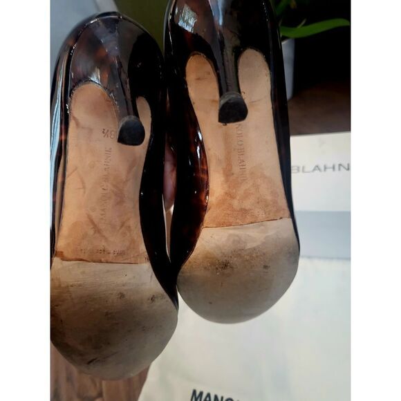 Manolo Blahnik brown sandal size 38.5 - Picture 7 of 7